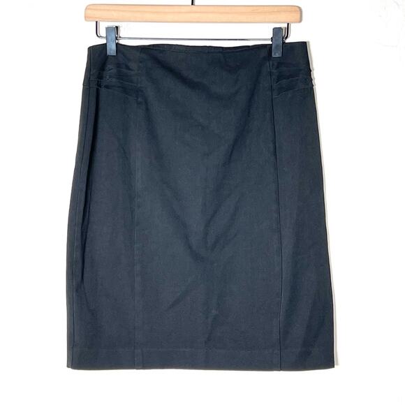 Express black straight business casual pencil skirt size 8 B121 - Picture 1 of 4